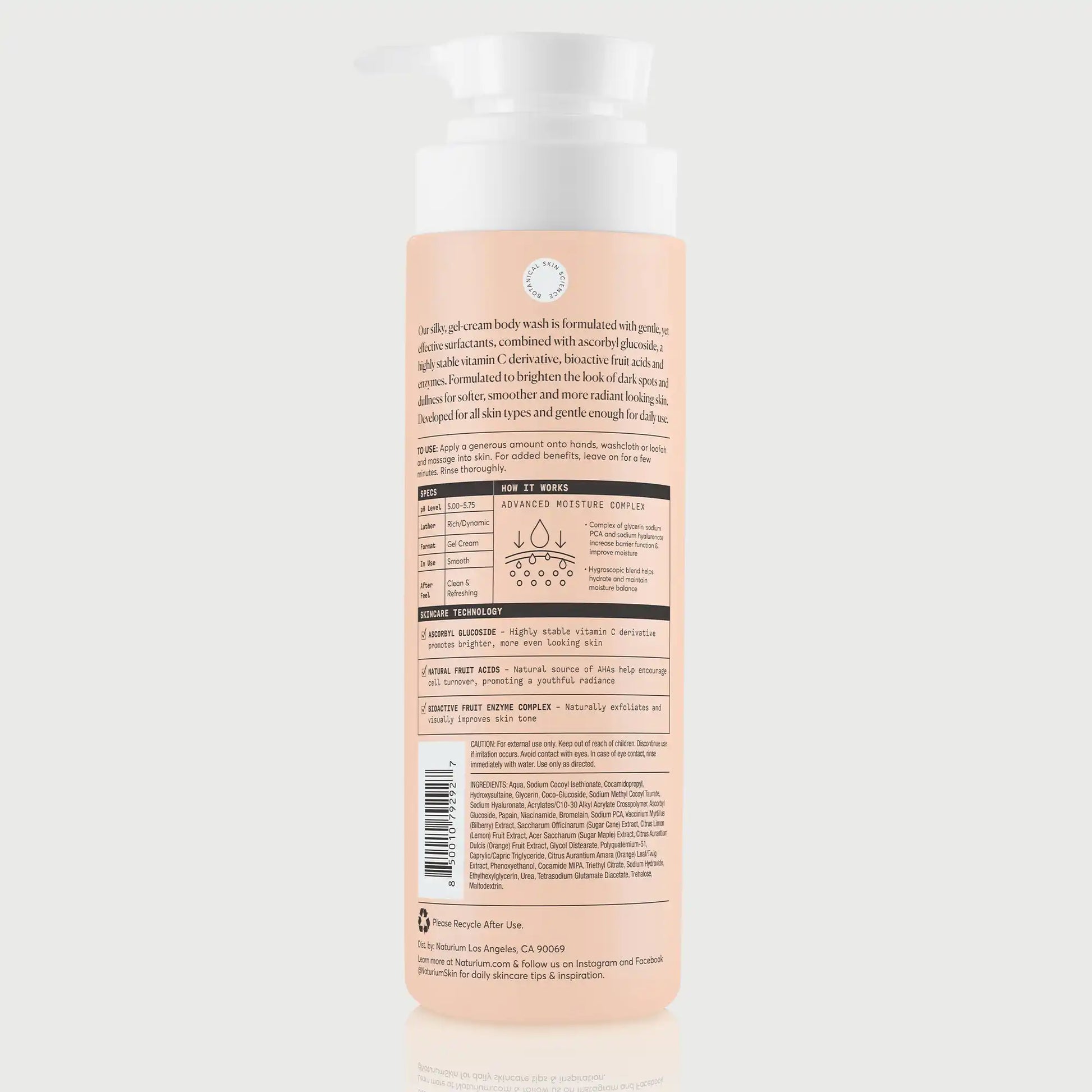the-brightener-vitamin-c-brightening-body-wash-e3 NATR-The-Brightener-Body-Wash_back.webp