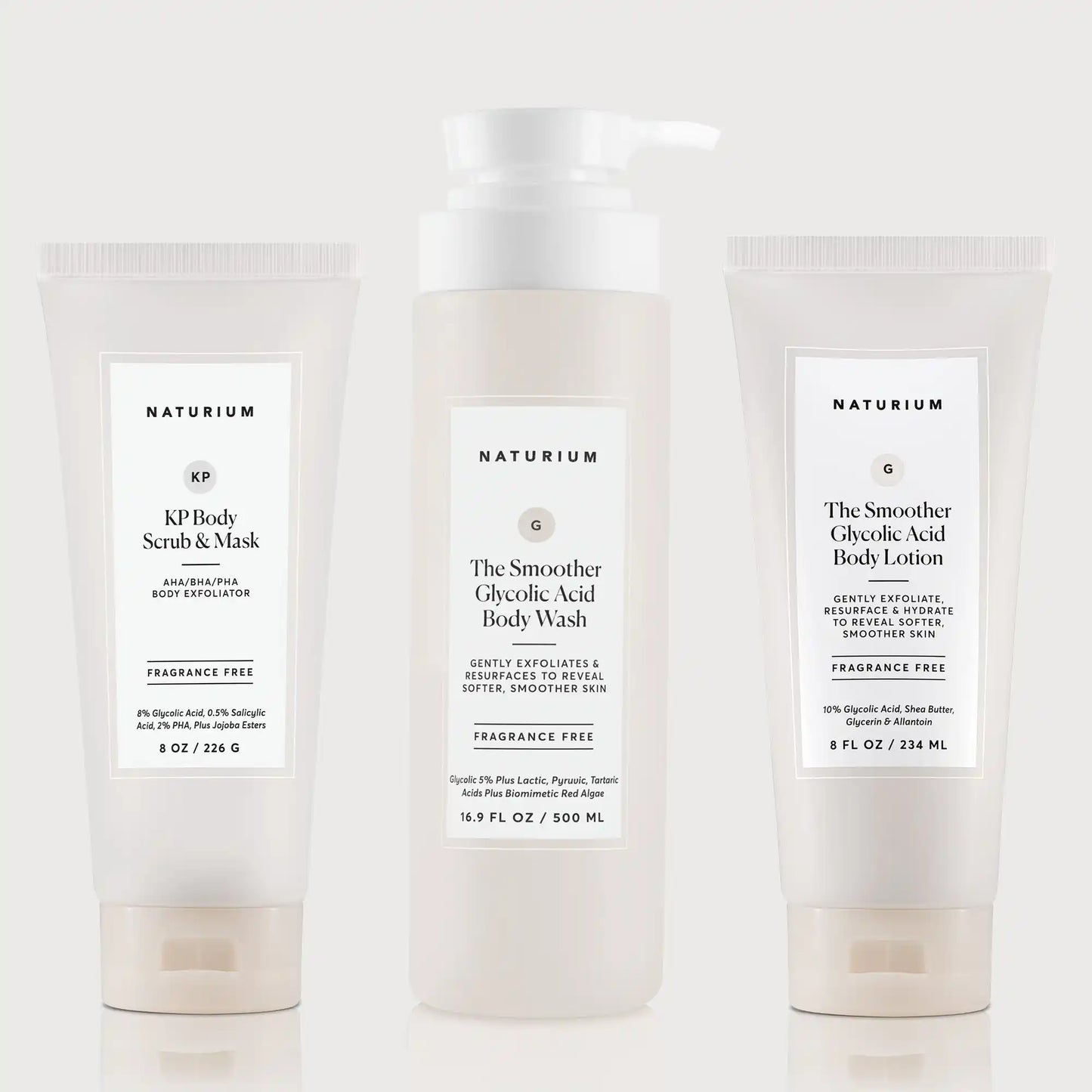 the-glycolic-acid-body-bundle-q7 NATR_KPScrub_SmootherBodyWash_SmootherLotion_Bundle_ecomm.webp
