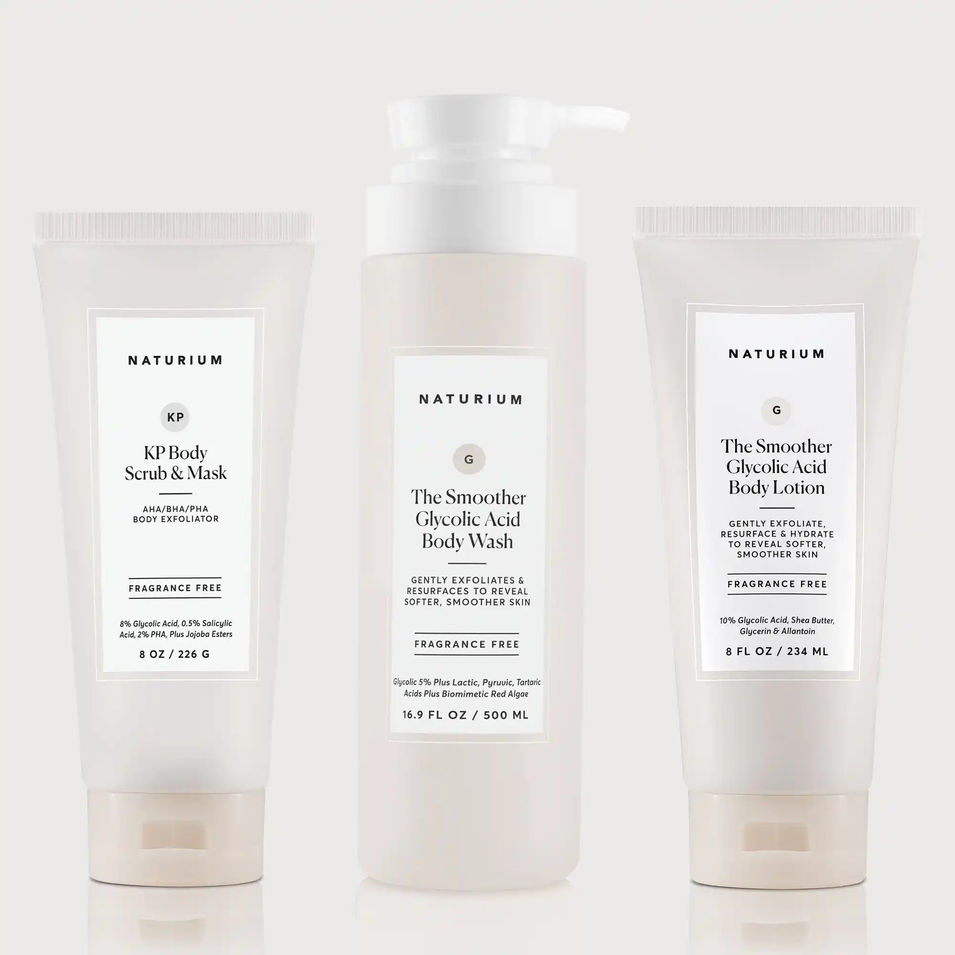 the-glycolic-acid-body-bundle-q7 NATR_KPScrub_SmootherBodyWash_SmootherLotion_Bundle_ecomm.webp